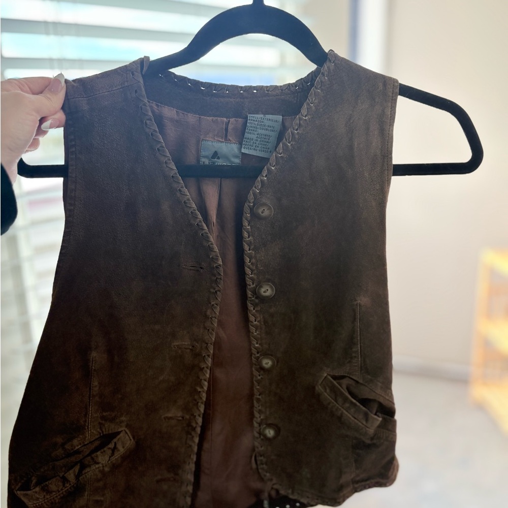 Brown Suede Vest